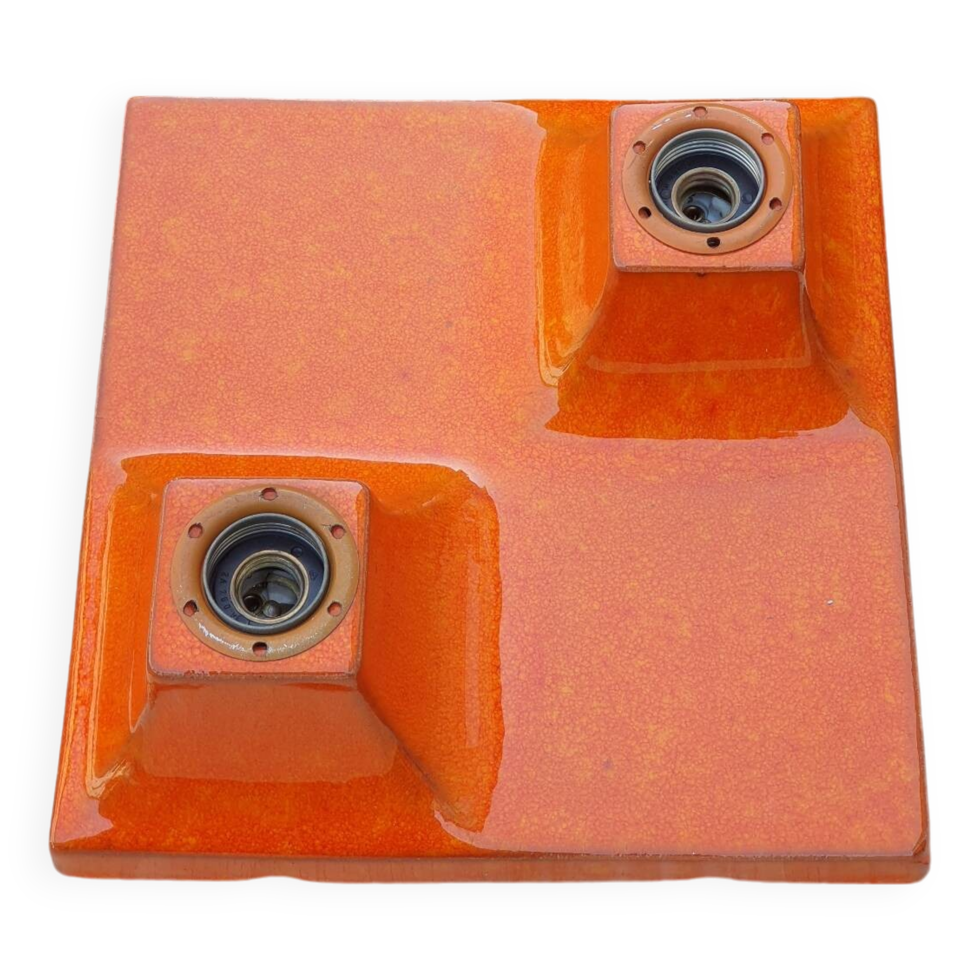 2-light ceramic wall light