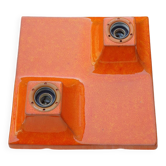 2-light ceramic wall light