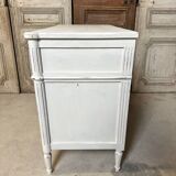 Louis XVI style chest of drawers painted white