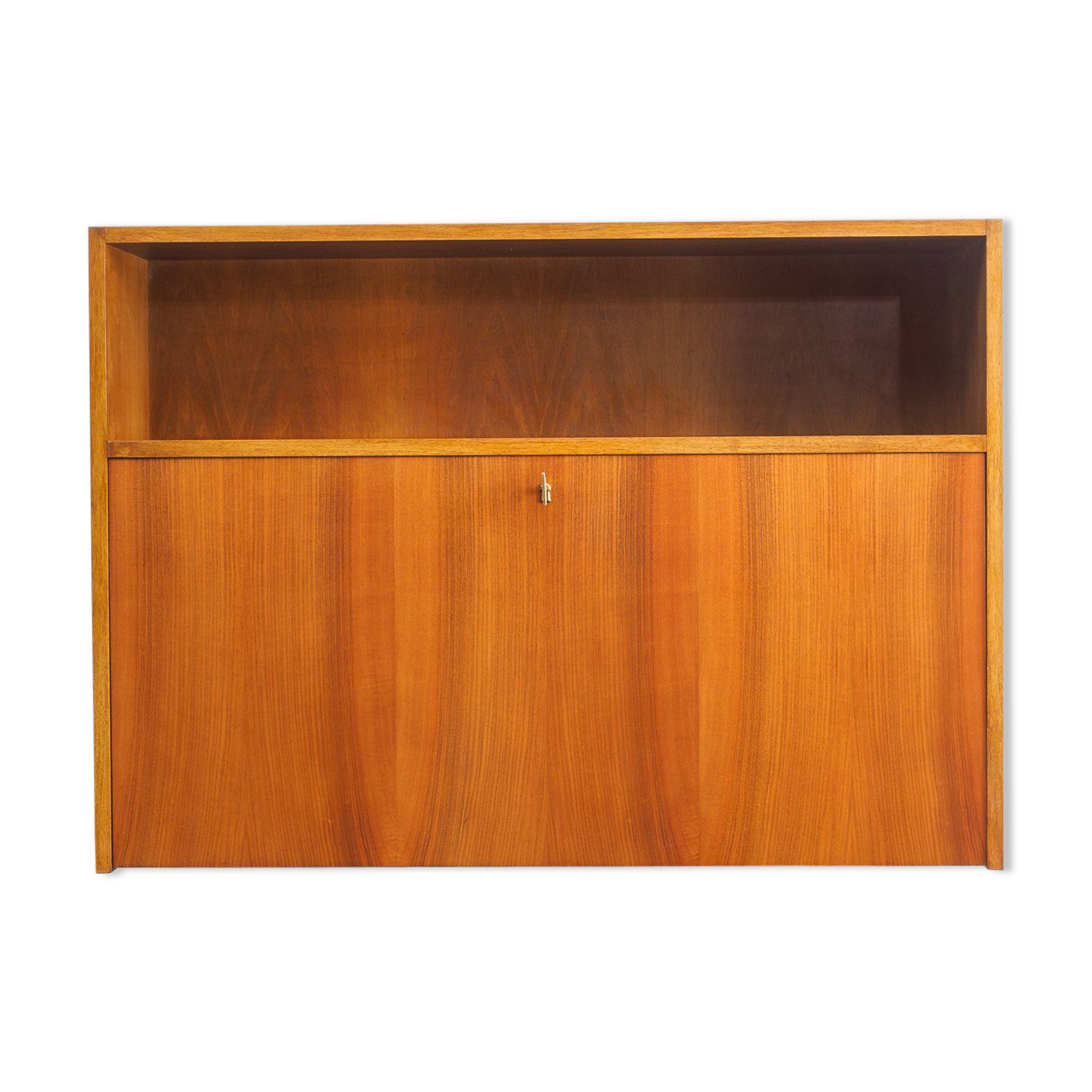 Bureau mural en noyer des années 1950