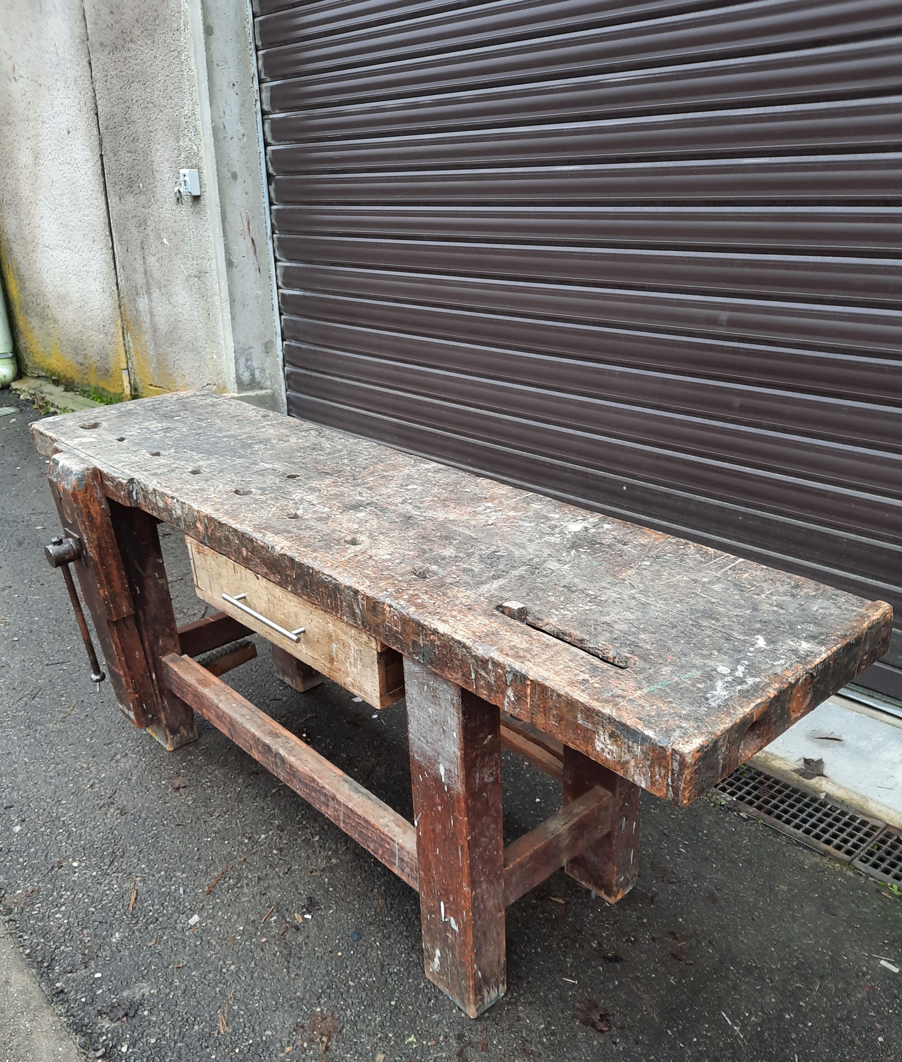 Solid wood workbench