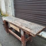 Solid wood workbench