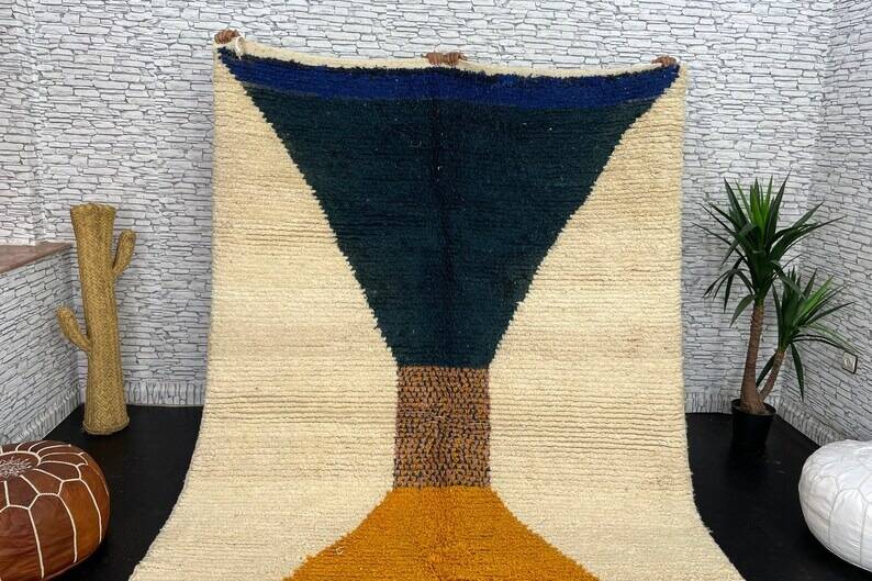 Handmade wool rug 2.4/1.6m Moroccan