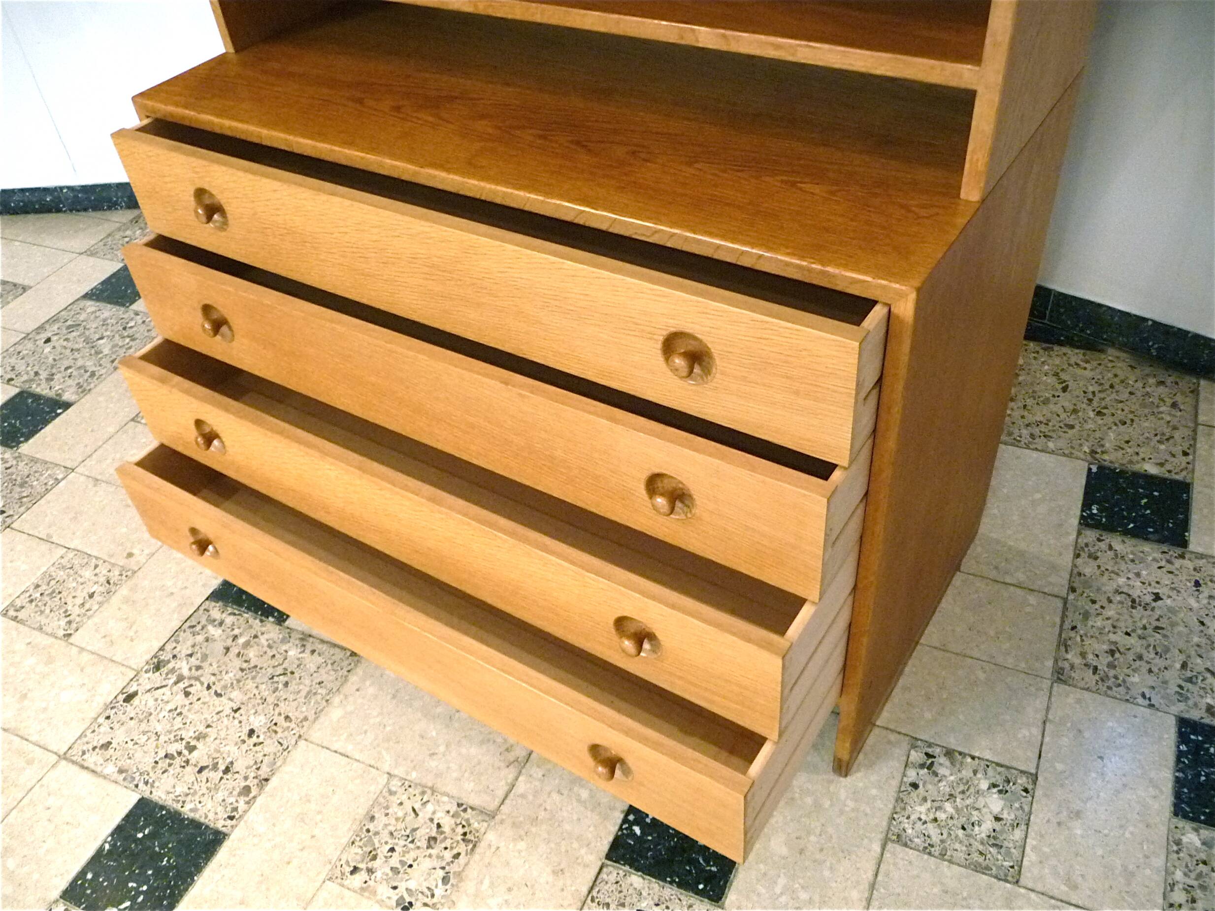 Danish Model 'RY-100'  Modular Cabinet by Hans J. Wegner for RY Møbler, 1950s