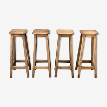 Lot of four stools 1950