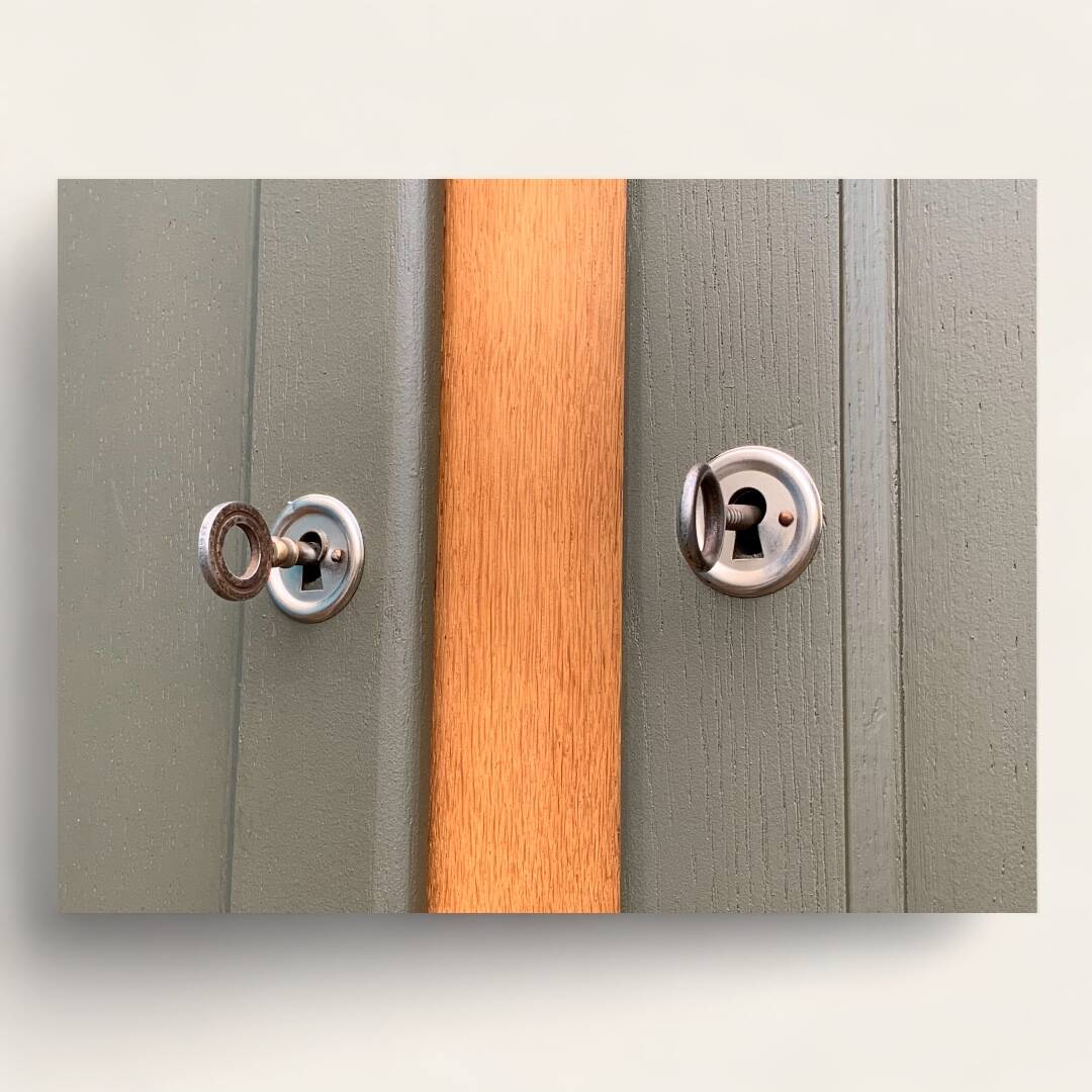 Parisian solid oak wardrobe 1960