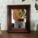 Antique wooden mirror