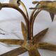 Plafonnier feuilles doré