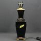 Baccarat, black crystal lamp base