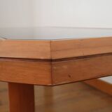 Scandinavian coffee table smoked glass
