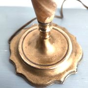 Lampe art nouveau en albâtre et métal doré