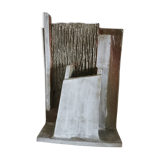Architecture vase in raw sandstone
