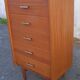 Wardrobe oak 5 drawers 60s
