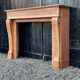 Louis XVI style fireplace in Verona marble circa 1880