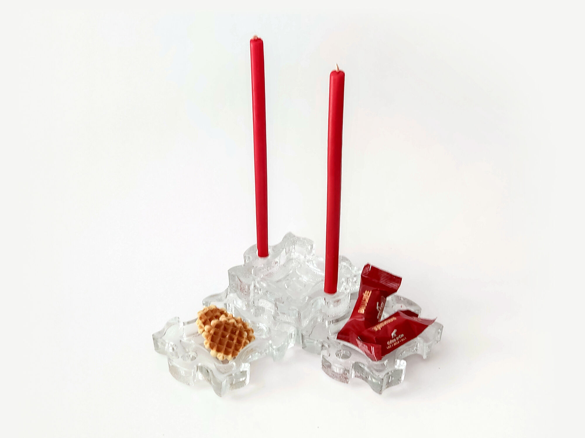 candlestick Cascade Veba Glas Germany