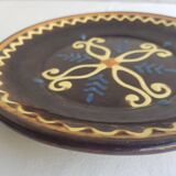 Assiette ancienne Biot en terre cuite vernissée