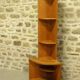 Corner - 70s teak corner shelf