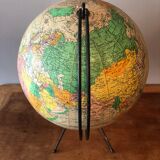 Globe, vintage world map