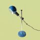 Lampe de bureau Eyeball bleue Veneta Lumi