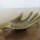 Years 70 hand-shaped ashtray brass