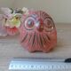 Vintage mexican owl decor bird dove ceramic hand painted tonala