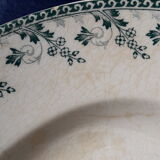 Gien Iron Earth's opaque porcelain oval dish Model Montigny L 37.5 cm