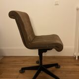 Sapper velvet office armchair for Knoll