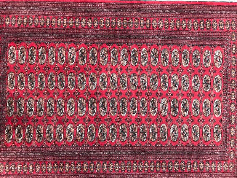 Nice vintage Bukhara of Pakistan carpet handmade 158 X 234 CM