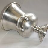 Old champagne bucket with vintage silver metal cooler Medici