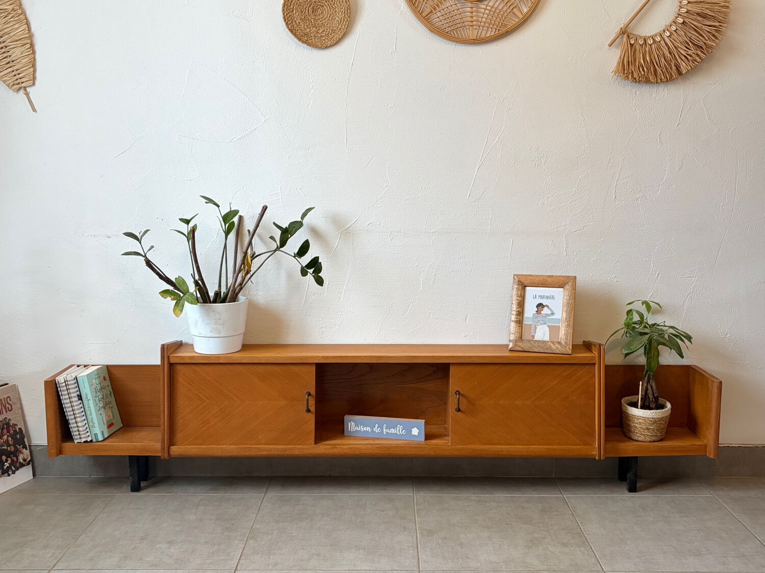 Vintage teak enfilade (shallow)