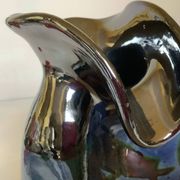 Iridescent modernist vase by Thomas Buxo