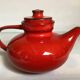 Jasba Germany red teapot