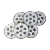 6 vintage oyster plates from Moulin des Loups and Orchies