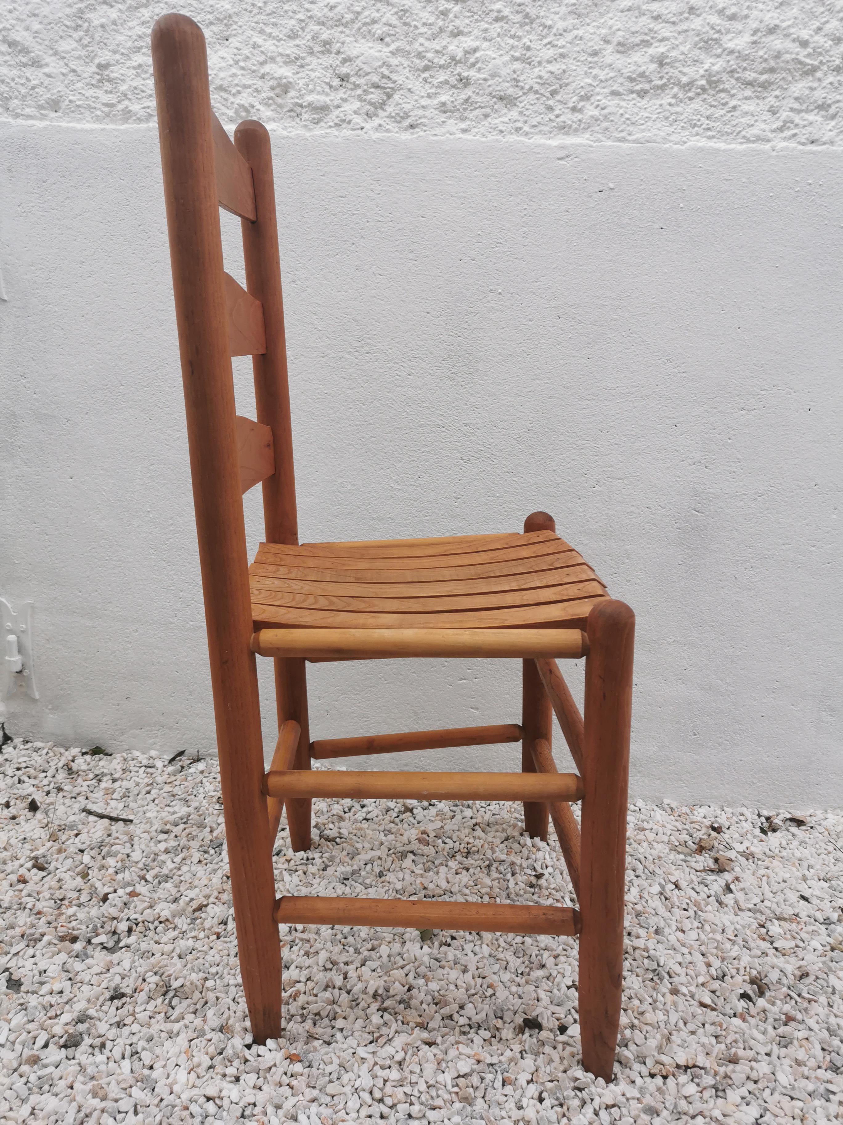 Mid-century pine chair