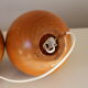 2 pieds de lampe bois imt italie (boule)