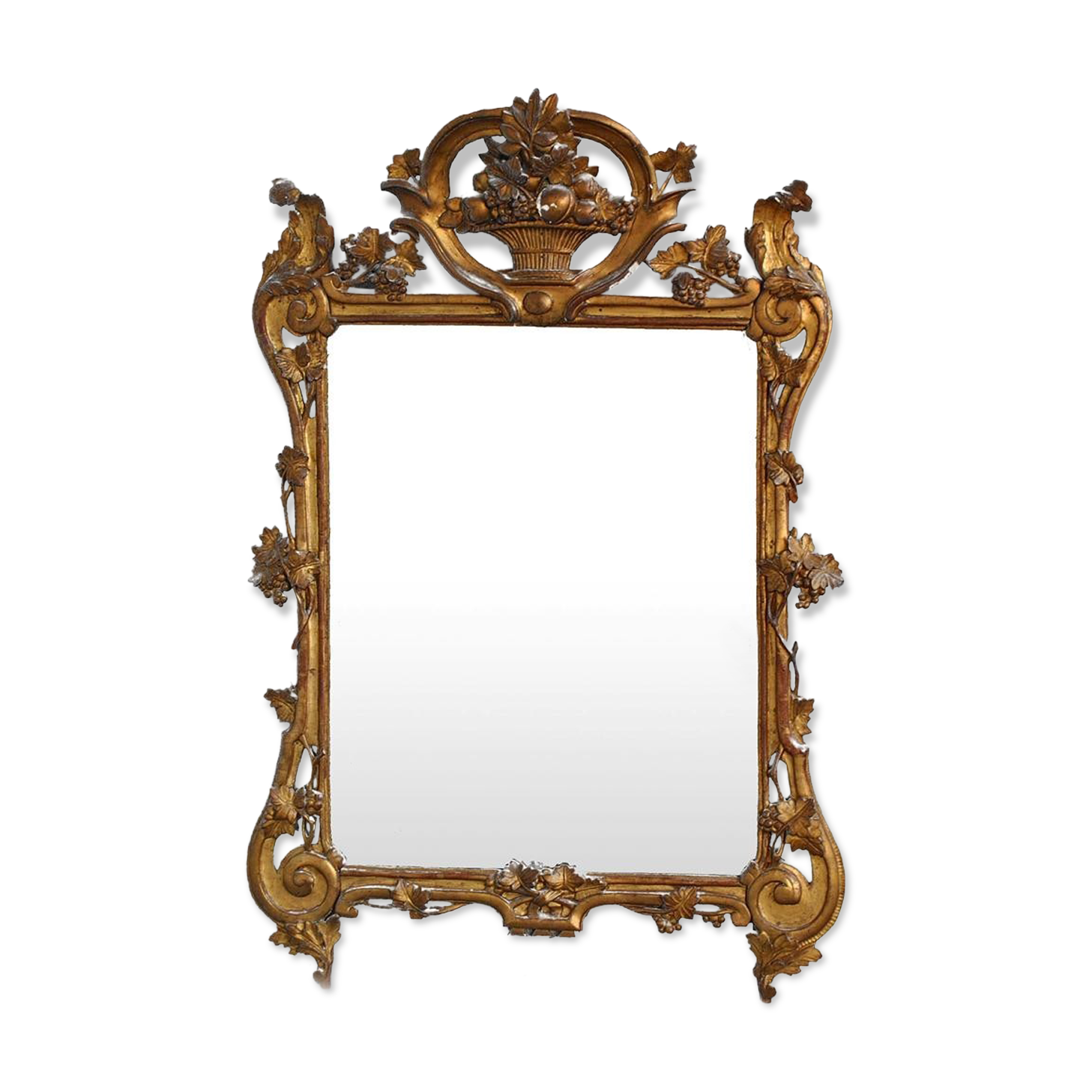 Provence mirror wooden gilded Louis XV era XVIII 72x152cm