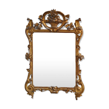 Provence mirror wooden gilded Louis XV era XVIII 72x152cm