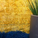 Tapis vintage jaune 285 x 188 cm