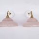 Swan neck and Clichy glass wall lights