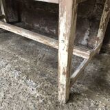 Table console patine blanche