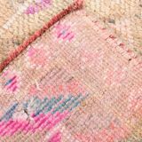 Vintage Super Soft Pink Runner Rug, 85x394Cm