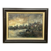 Theo van de Poel. "Evening Landscape" in the style of Impressionism.