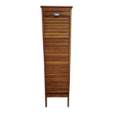 1950s oak filing cabinet with sliding curtains