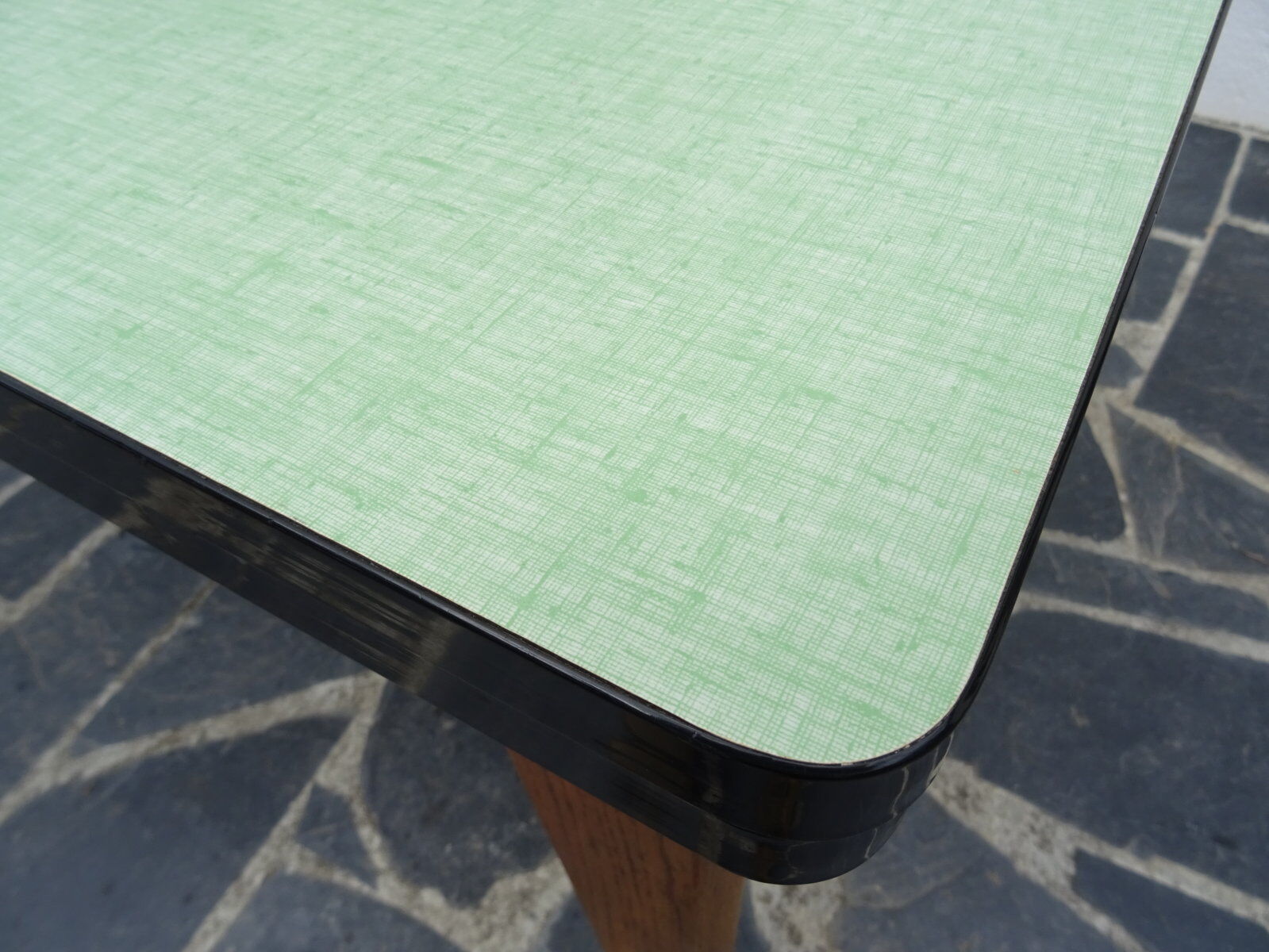 Solid oak and formica extension table