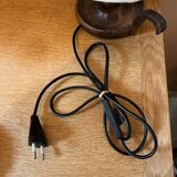Wood and wool lamp