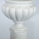 Tommaso Barbi Oversized White Ceramic Vase and Column, Italy 1970