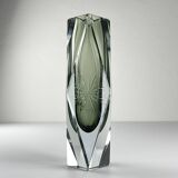 Sommerso vase in Murano glass by Pagnin & Bon, Italy, 1960s