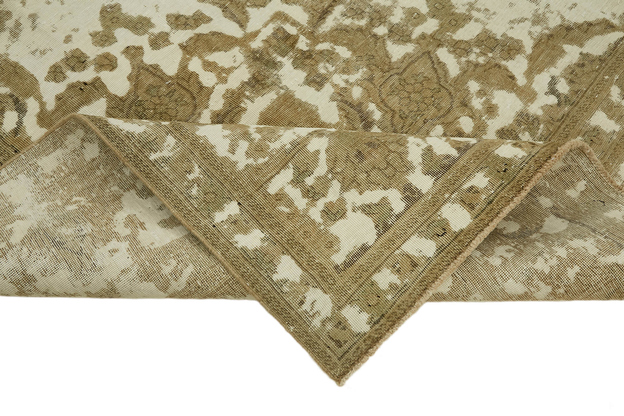 Handmade Turkish Contemporary 1980s 293 cm x 380 cm Beige Wool Carpet