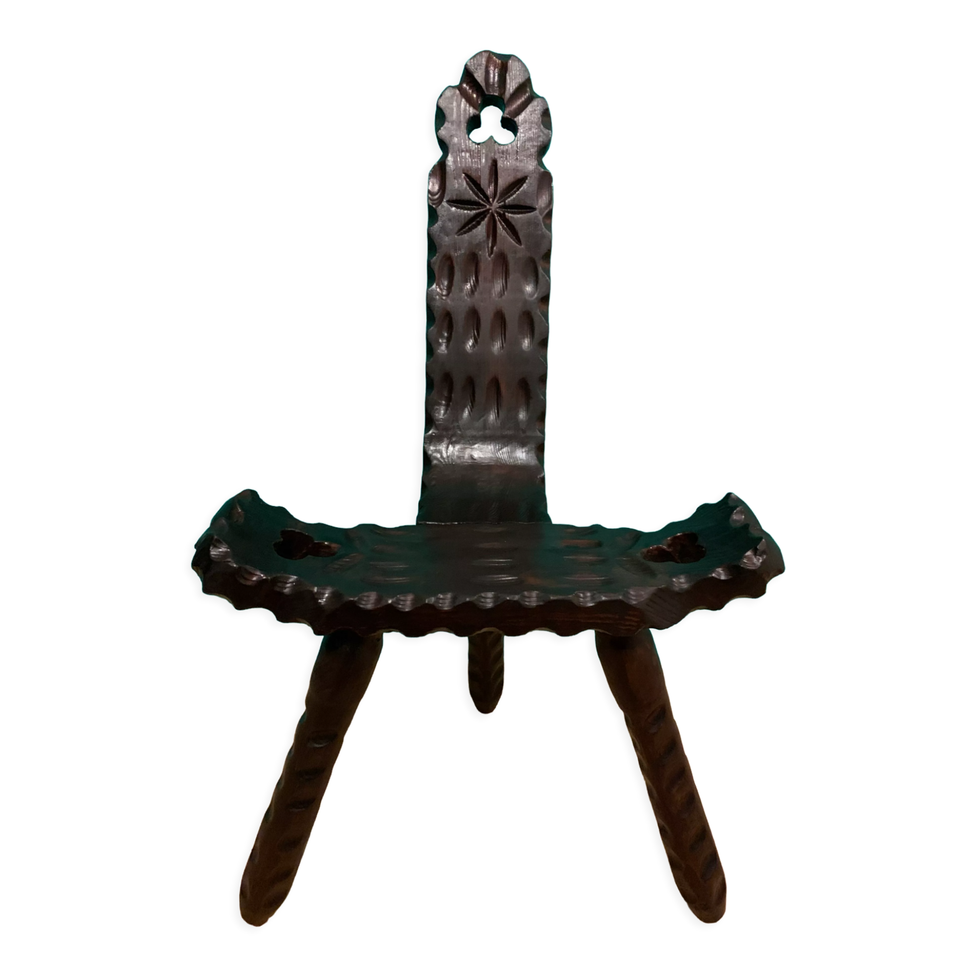 Stool brutalism tripod, 1960/70