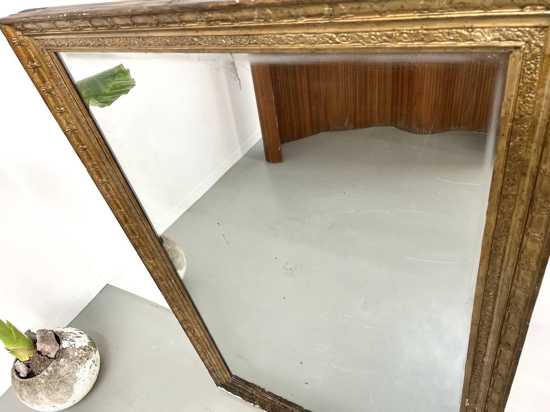 Miroir ancien doré, vers 1900